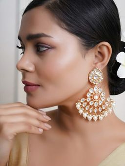 Adwitiya - Women Stylish Rose Gold-Plated Earrings