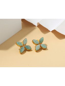 KKATHA ACCESSORIES - Amazonite Bloom Earrings