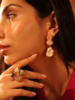 KKATHA ACCESSORIES - Blush Glow Earrings
