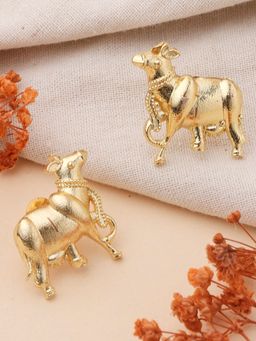 KKATHA ACCESSORIES - Brass Bull Studs
