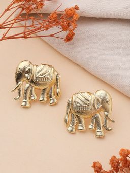KKATHA ACCESSORIES - Brass Elephant Studs