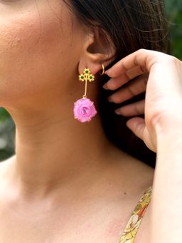 KKATHA ACCESSORIES - Pink Matte Serenity Earrings