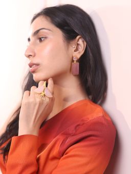 KKATHA ACCESSORIES - Pink Sorbet Charm Earrings