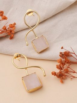 KKATHA ACCESSORIES - Rose Quartz Earrings