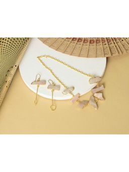 KKATHA ACCESSORIES - Gulabi Noor Necklace Set