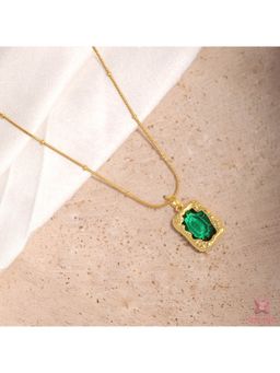ESTAILO FASHION - Royal Glow Necklace Green