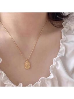 ESTAILO FASHION - Golden Blossom Necklace Gold