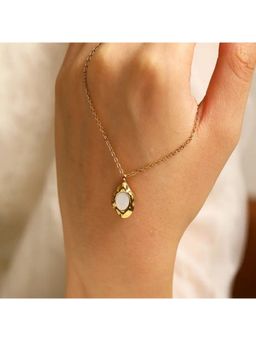 ESTAILO FASHION - Ivory Slate White Necklace