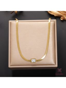 ESTAILO FASHION - Gilded Prism Necklace Gold