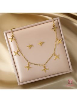 ESTAILO FASHION - Moonlit Aura Charm Necklace Gold