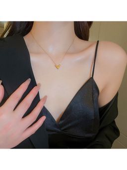 ESTAILO FASHION - Gleam V Necklace Gold