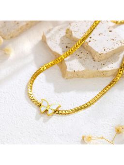 ESTAILO FASHION - Golden Flutter Necklace Gold