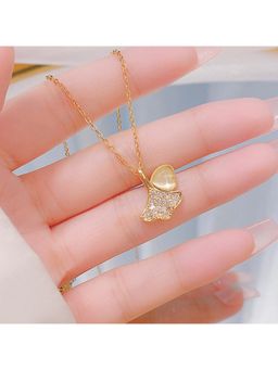 ESTAILO FASHION - Ginkgo Whisper Necklace Gold