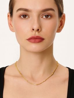 ZAISHA - Beaded 18K Gold Plated, Anti Tarnish & Skin Safe Chain