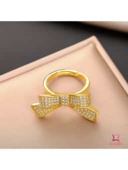 ESTAILO FASHION - The Belle Bow Ring Gold
