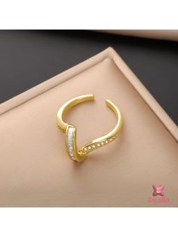 ESTAILO FASHION - Dazzling Whisper Ring Gold