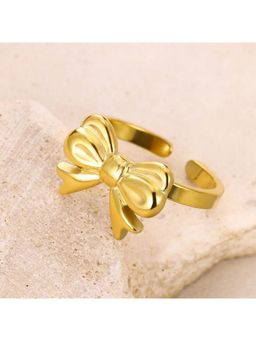 ESTAILO FASHION - Dainty Bow Gold Ring
