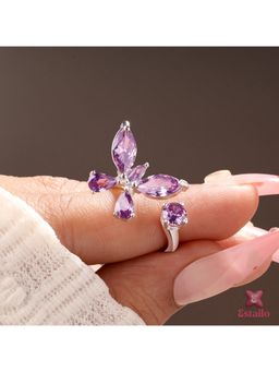 ESTAILO FASHION - Twilight Butterfly Purple Ring