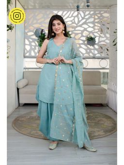 Label Shaurya Sanadhya - Light Mint Patiala (Set of 3)