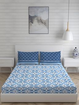Layers - Colorado Cotton Rich 225 TC Bedsheet Set (Blue)