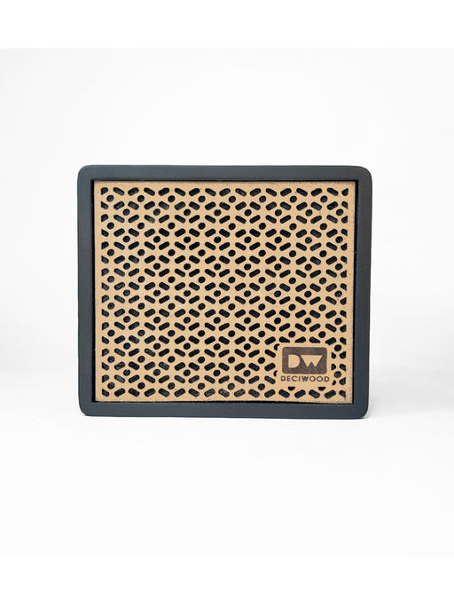 DECIWOOD Clef Portable, Bluetooth 5.0 Wooden Body 10W Wireless Speaker-Red
