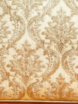 AMYRA - Beige Embroidered Handbag