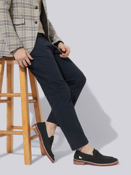 Neeman's - Block Heel Black Loafers