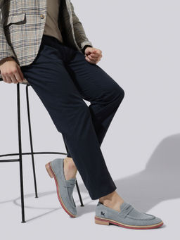 Neeman's - Block Heel Grey Loafers