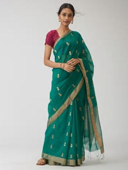 Fabindia - Cotton Silk Woven Chanderi Sari