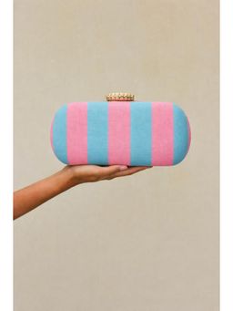 BOXWISH BY BHUMIKA - Silk Clutch For Women - Blue