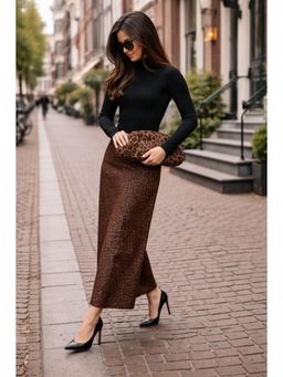 BOXWISH BY BHUMIKA - Silk Clutch For Women - Brown