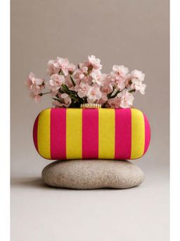 BOXWISH BY BHUMIKA - Silk Clutch For Women - Yellow