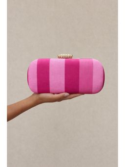 BOXWISH BY BHUMIKA - Silk Clutch For Women - Pink