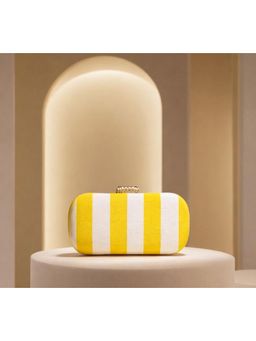 BOXWISH BY BHUMIKA - Silk Clutch For Women - White