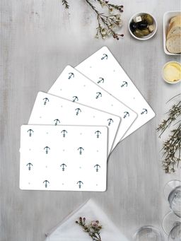 Space of Joy - Blue Anchor Premium Printed Rectangular MDF Wooden Placemats