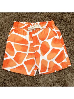 The Lion and the Fish - Zerafa Printed Mustard Short