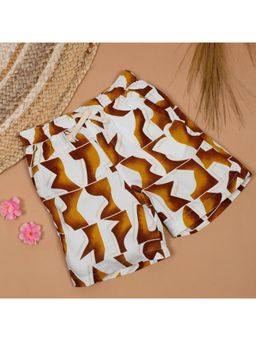 The Lion and the Fish - Boys Aztec Printed Short Caramel