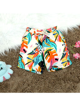 The Lion and the Fish - Boys Fruit Print Short Multi Color