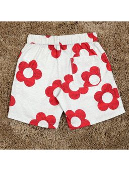 The Lion and the Fish - Boys Flower Print Short Hibi Sws Red