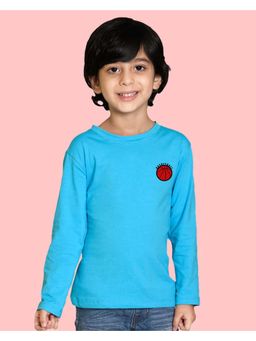 Nusyl - Blue Printed Full Sleeves T-Shirt