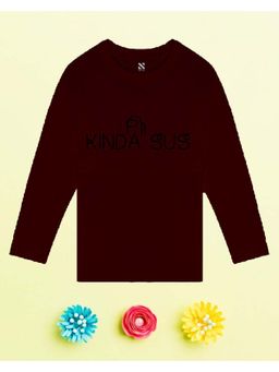 Nusyl - Wine Printed Full Sleeves T-Shirt