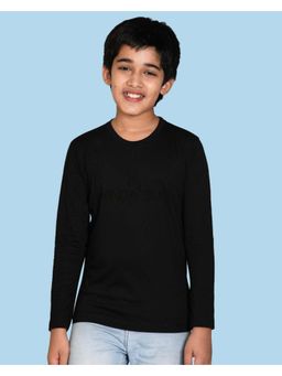 Nusyl - Black Printed Full Sleeves T-Shirt