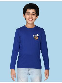 Nusyl - Blue Printed Full Sleeves T-Shirt