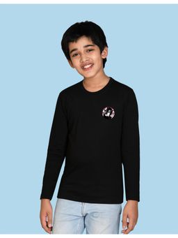 Nusyl - Black Printed Full Sleeves T-Shirt