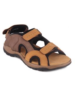 Red Chief - Tan Leather Casual Sandals For Men