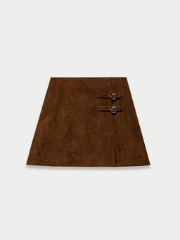 Pomelo - Buckle Skirt - Brown
