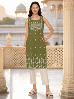 Rangita - Green Printed Kurta