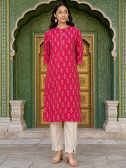 Rangita - Pink Printed Kurta