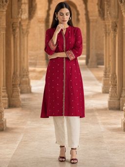 Rangita - Red Embroidered Kurta