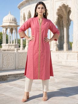 Rangita - Pink Embroidered Kurta